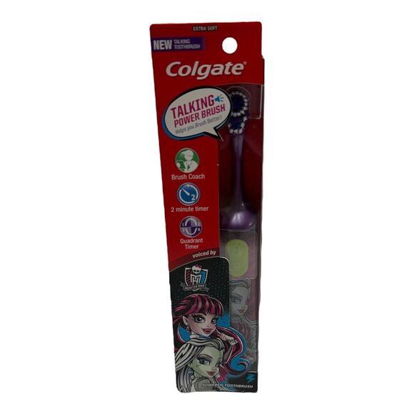 Rare Colgate Talking MONSTER HIGH‎ Talking Power Toothbrush Extra Soft NEW - Picture 4 of 7